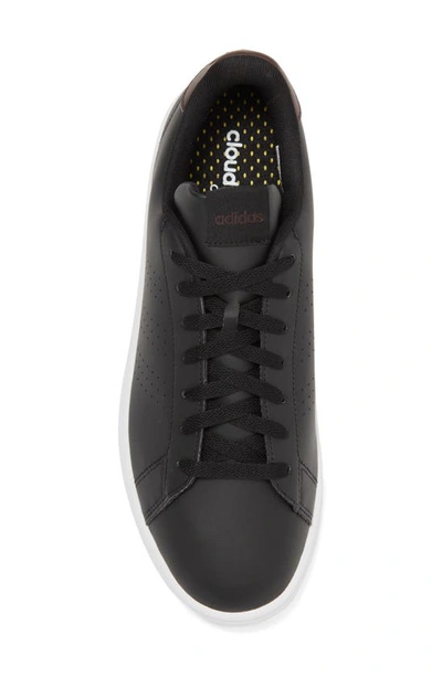 Shop Adidas Originals Advantage Tennis Sneaker In Black/ Black/ Shadow Brown