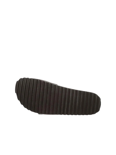 Shop Bearpaw Ava Womens Leather Flat Slide Sandals In Grey