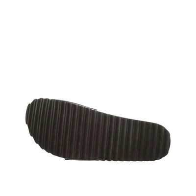 Shop Bearpaw Ava Womens Leather Flat Slide Sandals In Grey