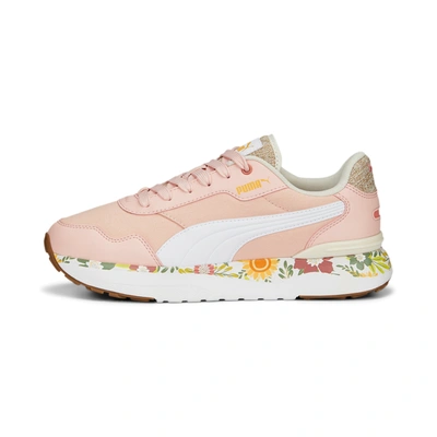 Puma Classic Suede Sneakers In Pink In Blush/white | ModeSens