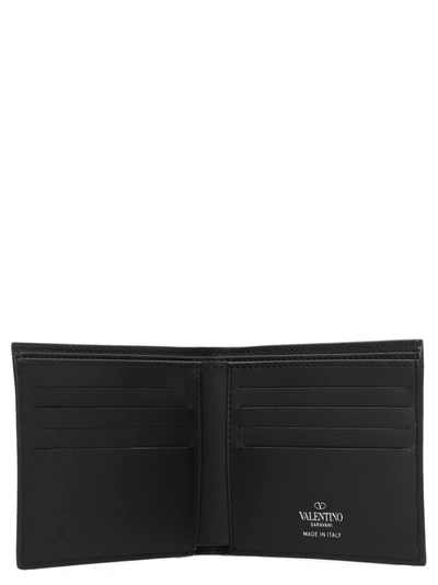 Shop Valentino Garavani Vltn Wallet Wallets, Card Holders White/black