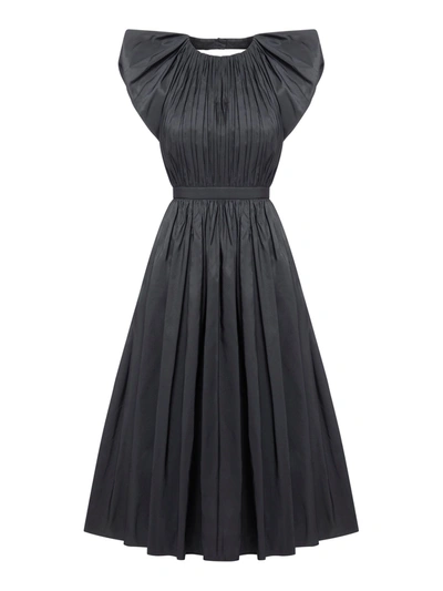 Shop Alexander Mcqueen Long Dress In Black