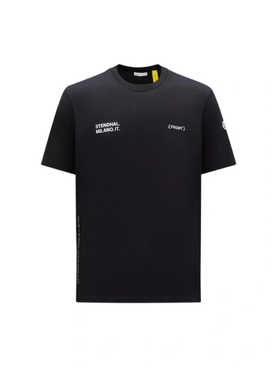 Shop Moncler Genius Frgmt Logo T-shirt In Black
