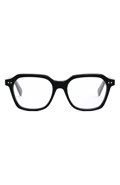 CELINE CELINE THIN 2 DOTS 52MM SQUARE OPTICAL GLASSES 