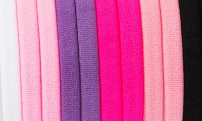 Shop L Erickson Yoga 12-pack Ponytail Holders In Pink Multi