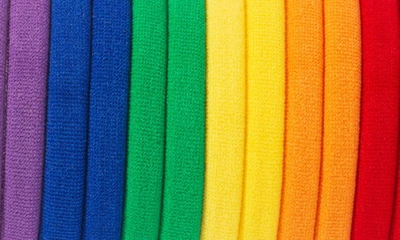 Shop L Erickson Yoga 12-pack Ponytail Holders In Rainbow