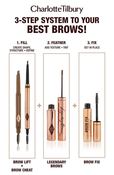 Charlotte Tilbury Legendary Brows Micro-precision Tinted Brow Gel In Black Brown