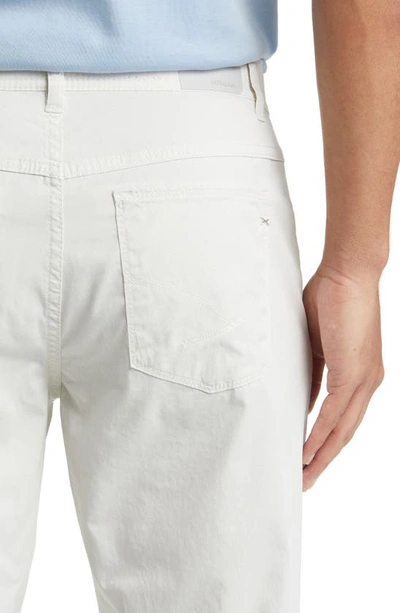 Shop Brax Cooper Microprint Ultralight Five-pocket Pants In Coconut