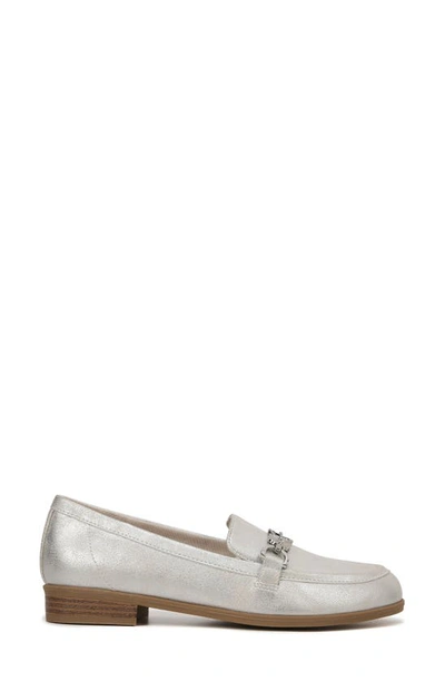 Shop Dr. Scholl's Rate Adorn Loafer In Silver Leather