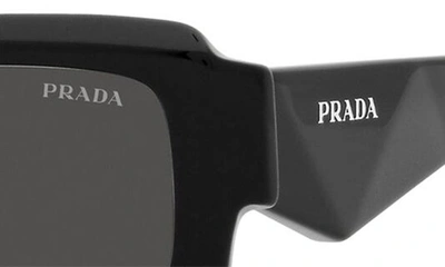 Shop Prada 55mm Cat Eye Sunglasses In Black