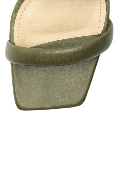 Shop Schutz Ully Block Heel Sandal In Militar Green