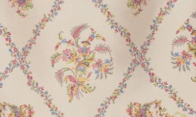 Shop Etro Lattice Floral Sleeveless Jacquard Dress In 0991 - Bianco