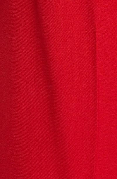 Shop Max Mara Quasar Virgin Wool Trousers In Red