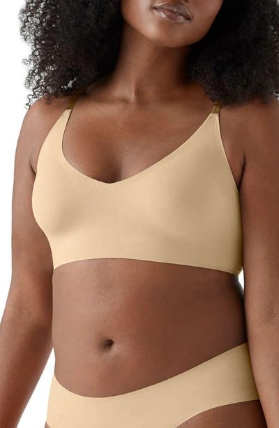 True & Co. True Body Triangle Convertible Strap Bralette In Desert