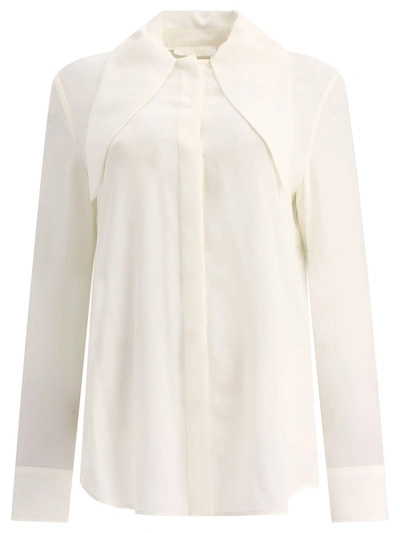 Shop Chloé Scarf Blouse In White