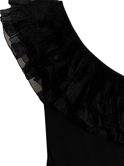 Shop Giambattista Valli Ruches One-piece Swimsuit In Black