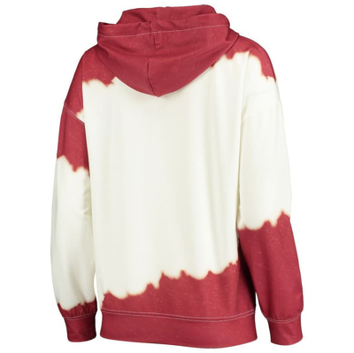 Shop Gameday Couture White/cardinal Iowa State Cyclones For The Fun Double Dip-dyed Pullover Hoodie