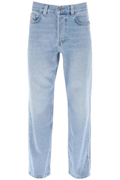 Shop Diesel 'd-macs' Jeans With Destroyed Detailing In Blue
