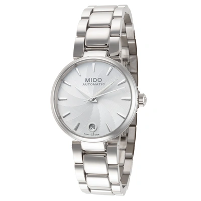 Shop Mido Women's Baroncelli Donna 33mm Automatic Watch In Silver