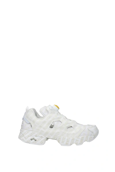 Vetements White Reebok Classics Edition Logo Emoji Instapump Fury Sneakers  | ModeSens