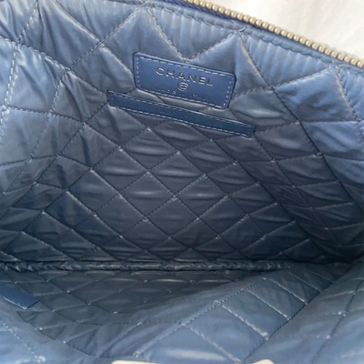 Pre Loved Chanel Small Tweed Deauville Shopping Tote Blue Women – Bluefly