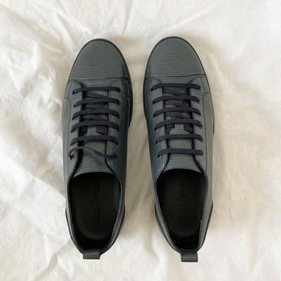 LOUIS VUITTON sneakers SHOES 8 42 BLUE EPI LEATHER SNEAKERS LEATHER SHOES  ref.486440 - Joli Closet