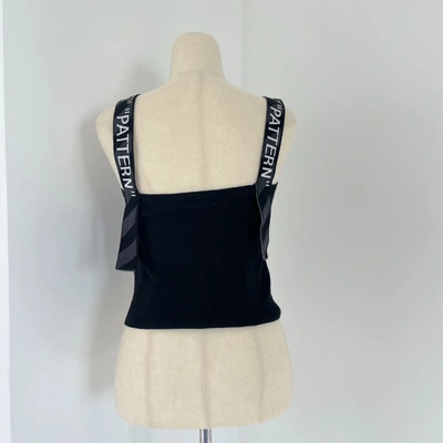 Pre-owned Off-white Black Ribbed Top