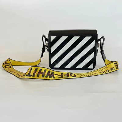 Pre-owned Off-white Diagonal Striped Camera Bag