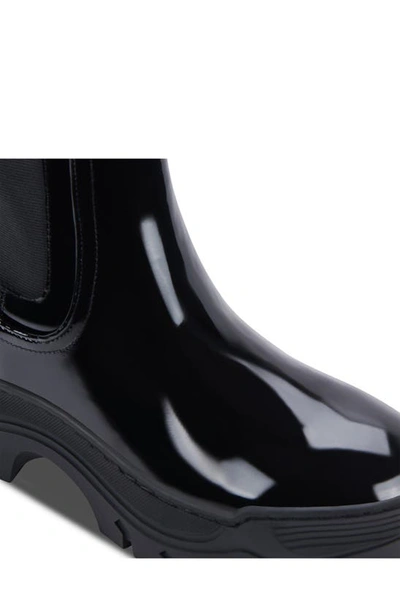 Shop Greats Hewes Chelsea Boot In Nero Patent Leather