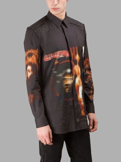 Shop Givenchy Black Printed Shirt