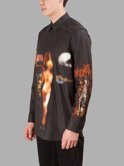 Shop Givenchy Black Printed Shirt