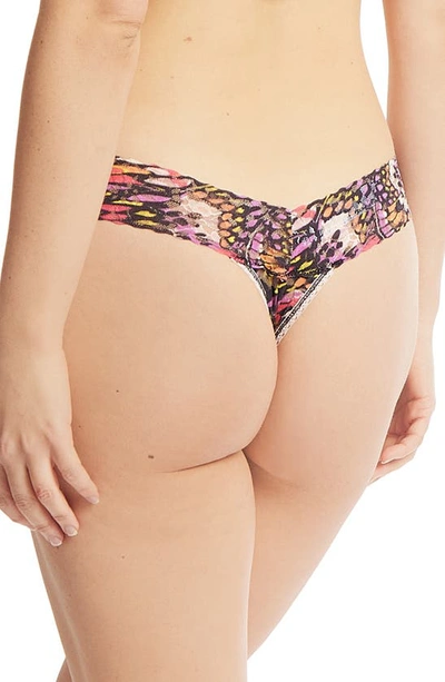 Shop Hanky Panky Daily Lace™ Print Low Rise Thong In Warm Breeze