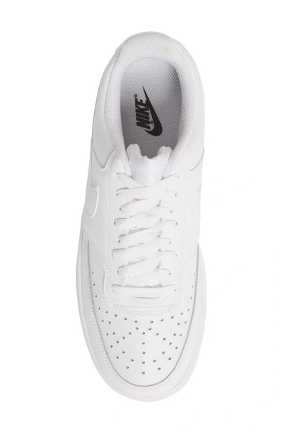 Shop Nike Court Vision Low Sneaker In White/ White/ White