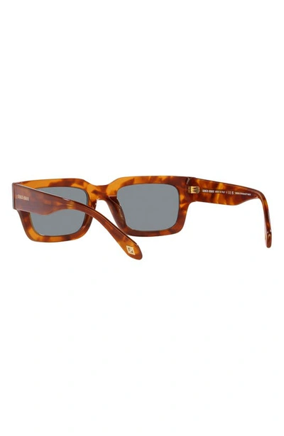 Shop Armani Exchange 52mm Rectangular Sunglasses In Red Havana