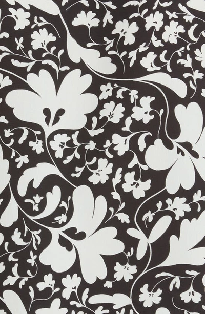 Shop Stella Mccartney Forest Floor Floral Print Silk Top In 8420 Multicolor Black