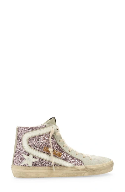 Shop Golden Goose Slide High Top Sneaker In Lilac/ Sand