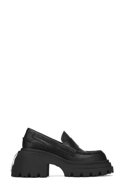 Shop Naked Wolfe Swish Platform Loafer In Black-leather