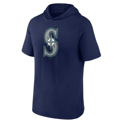 Fanatics Branded Navy Seattle Mariners Short Sleeve Hoodie T-shirt |  ModeSens