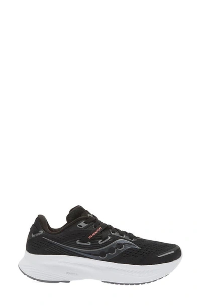 Shop Saucony Guide 6 Running Shoe In Black/ Whit