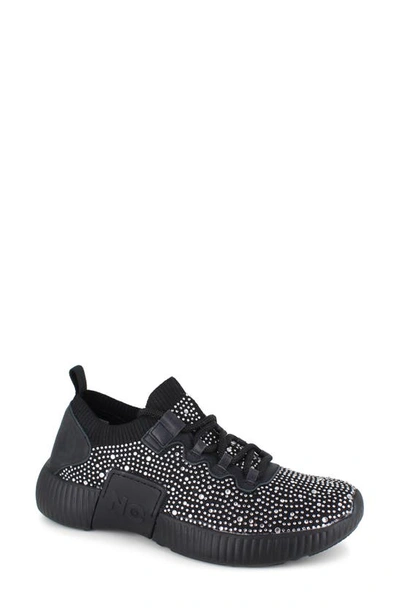 Shop National Comfort Kaycey Decorative Water Resistant Sneaker In Black