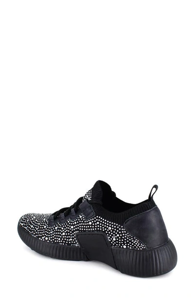 Shop National Comfort Kaycey Decorative Water Resistant Sneaker In Black