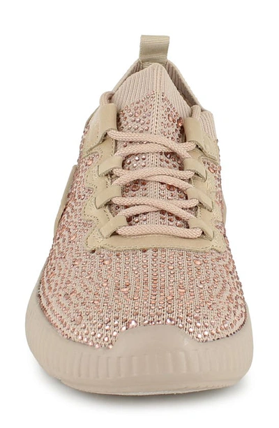 Shop National Comfort Kaycey Decorative Water Resistant Sneaker In Natural Nude