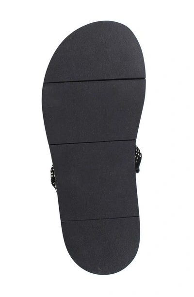 Shop National Comfort Karena Braided Platform Slide Sandal In Black Suede