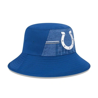 Shop New Era Royal Indianapolis Colts 2023 Nfl Training Camp Stretch Bucket Hat