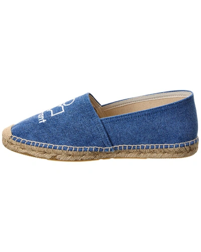 Shop Isabel Marant Canae Canvas Espadrille In Blue