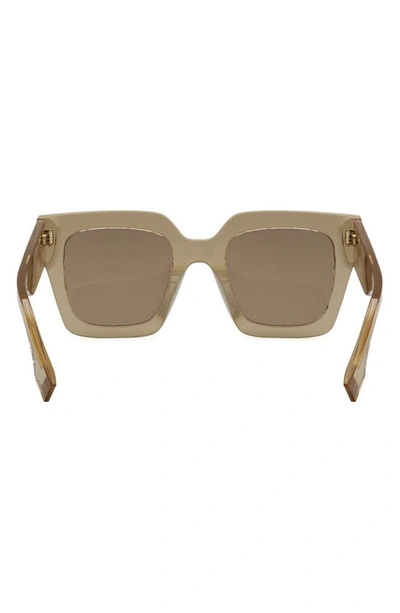 Shop Fendi Roma 50mm Square Sunglasses In Bronze