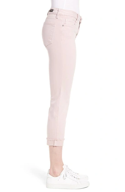 Shop Kut From The Kloth Amy Fray Hem Crop Skinny Jeans In Pink