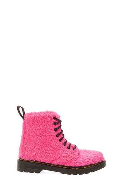 Shop Dr. Martens' Dr. Martens Kids' 1460 Tinsel Faux Fur Boot In Pink Fur