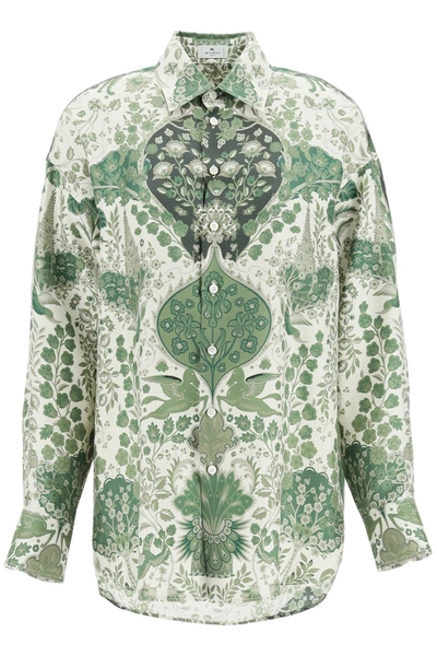 Shop Etro 'artica' Silk Shirt