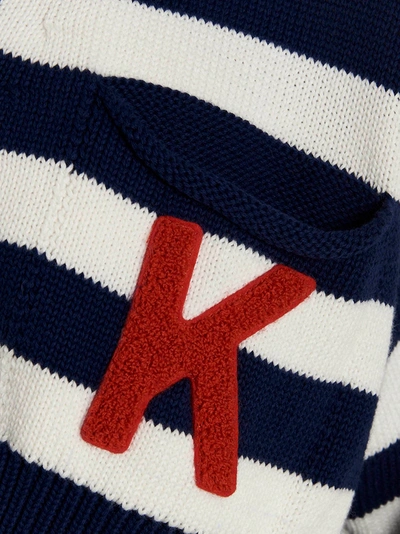 Shop Kenzo Cropped Logo Cardigan